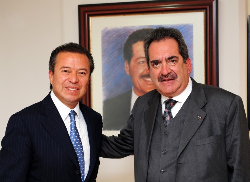 Con el presidente naconal del PRI, en su oficina