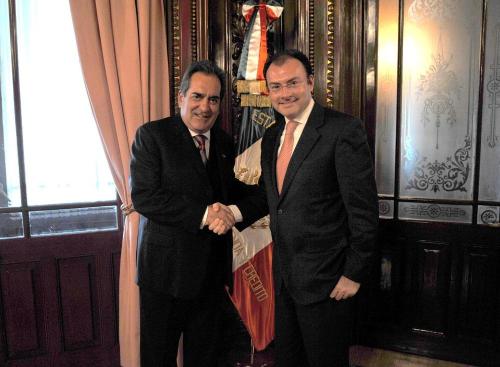 Con el doctor Luis Videgaray Caso, Secretario de Hacienda y Crédito Público