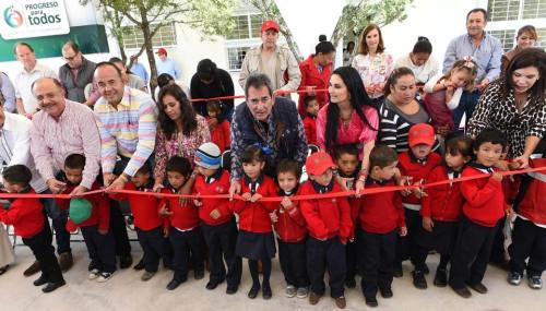 En La Congoja, inauguración del jardín de niños Zeferina González Luna