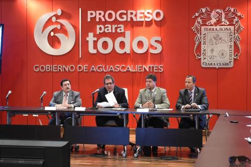 Conferencia de medios para anunciar la terminación de las obras del nuevo Hospital Hidalgo