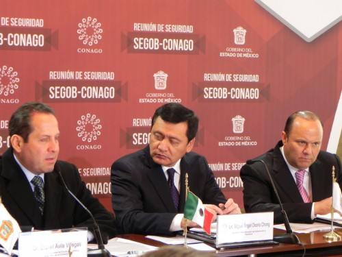 Eruviel Avila, presidente de la CONAGO, con el Secretario de Gobernación y el Gobernador de Chihuahua